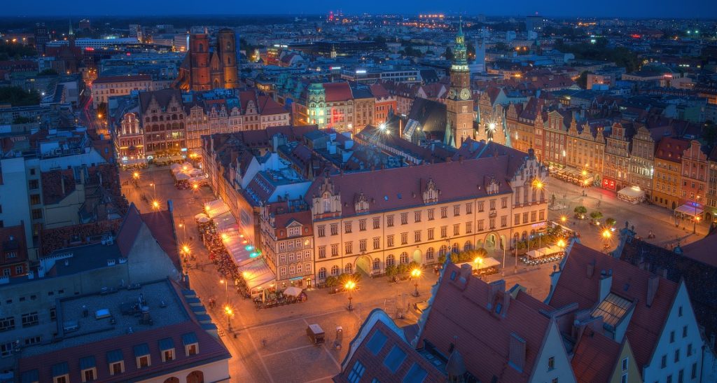 Wrocław city center